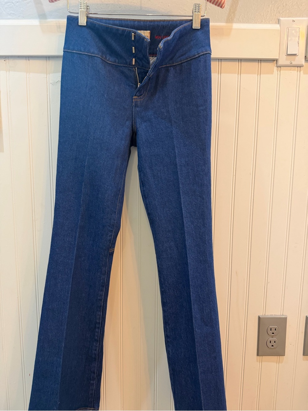 Alice + Olivia Deep Indigo Flare Jeans
